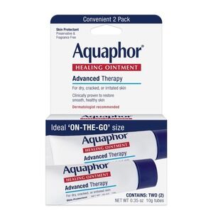 Aquaphor Healing Ointment – On-the-Go Size (2-Pack) | 0.35 oz Each